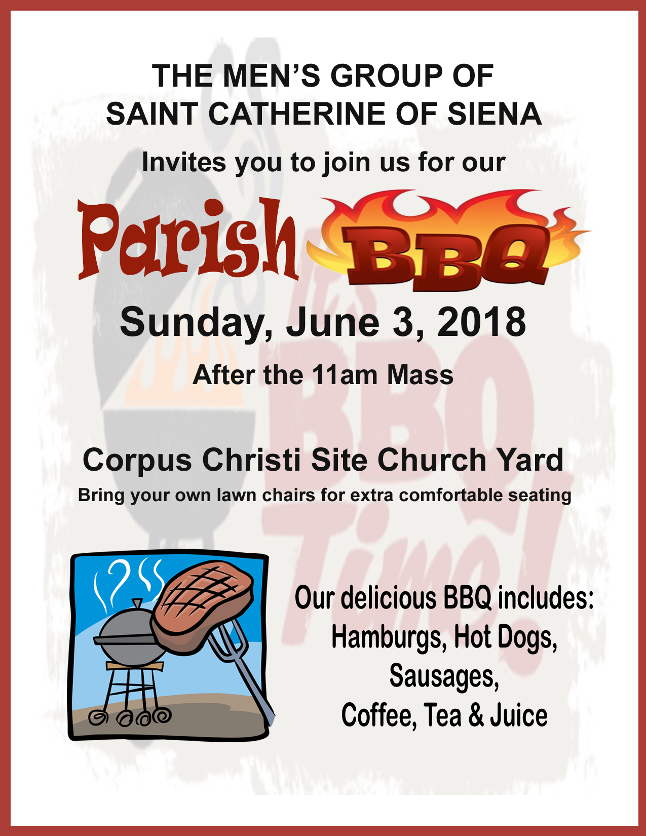2018 St. Catherine of Siena Church BBQ