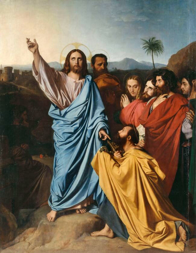 Ingres,_Jean_-_Jesus_Returning_the_Keys_to_St._Peter_-_1820