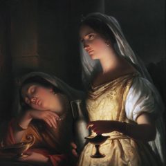 The wise and the foolish virgin *oil on canvas *97 x 77 cm *1848
