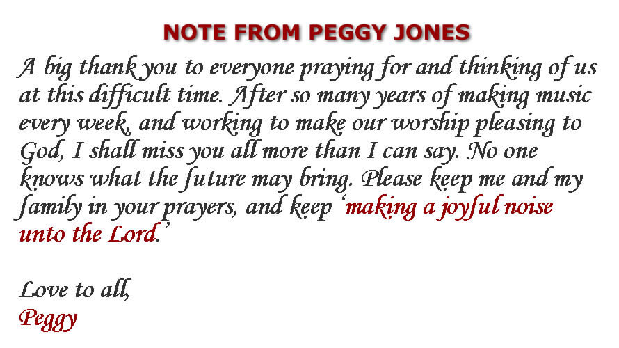 Peggy's Note