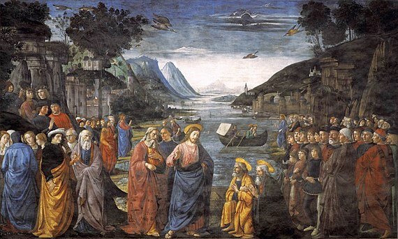 570px-Ghirlandaio,_Domenico_-_Calling_of_the_Apostles_-_1481