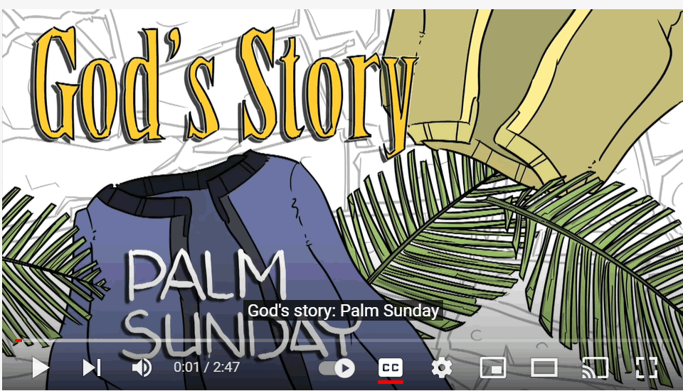 Chidren’s Liturgy (Palm Sunday) – April 10, 2022