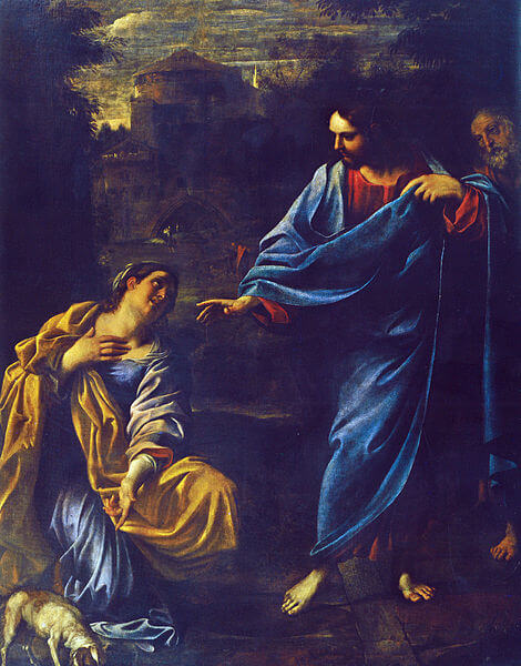Annibale_Carracci,_Cristo_e_la_Cananea,_1595,_Parma
