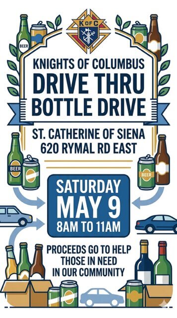 K of C Bottle drive
