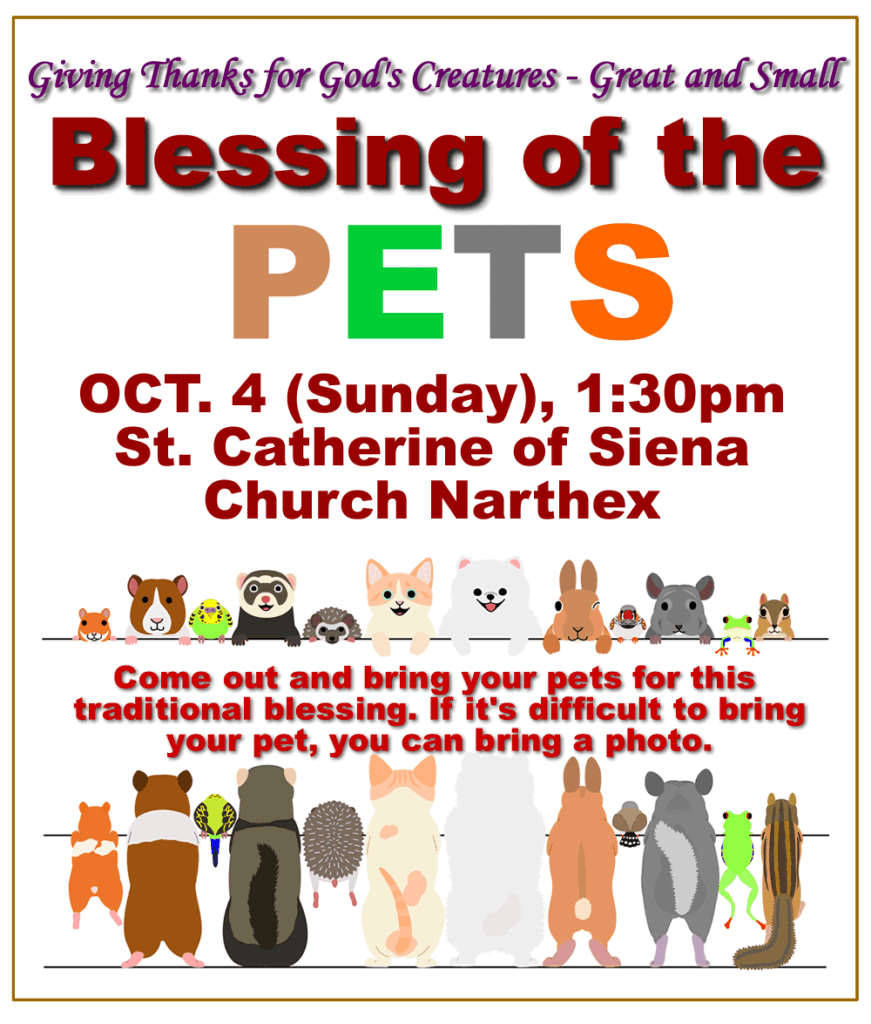 Blessing of the Pets 2026